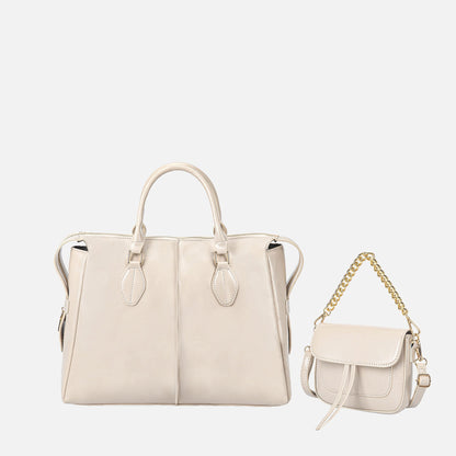 MKF Collection by Mia K. - Yareli Tote Bag  with Mini Bag- 2-piece set