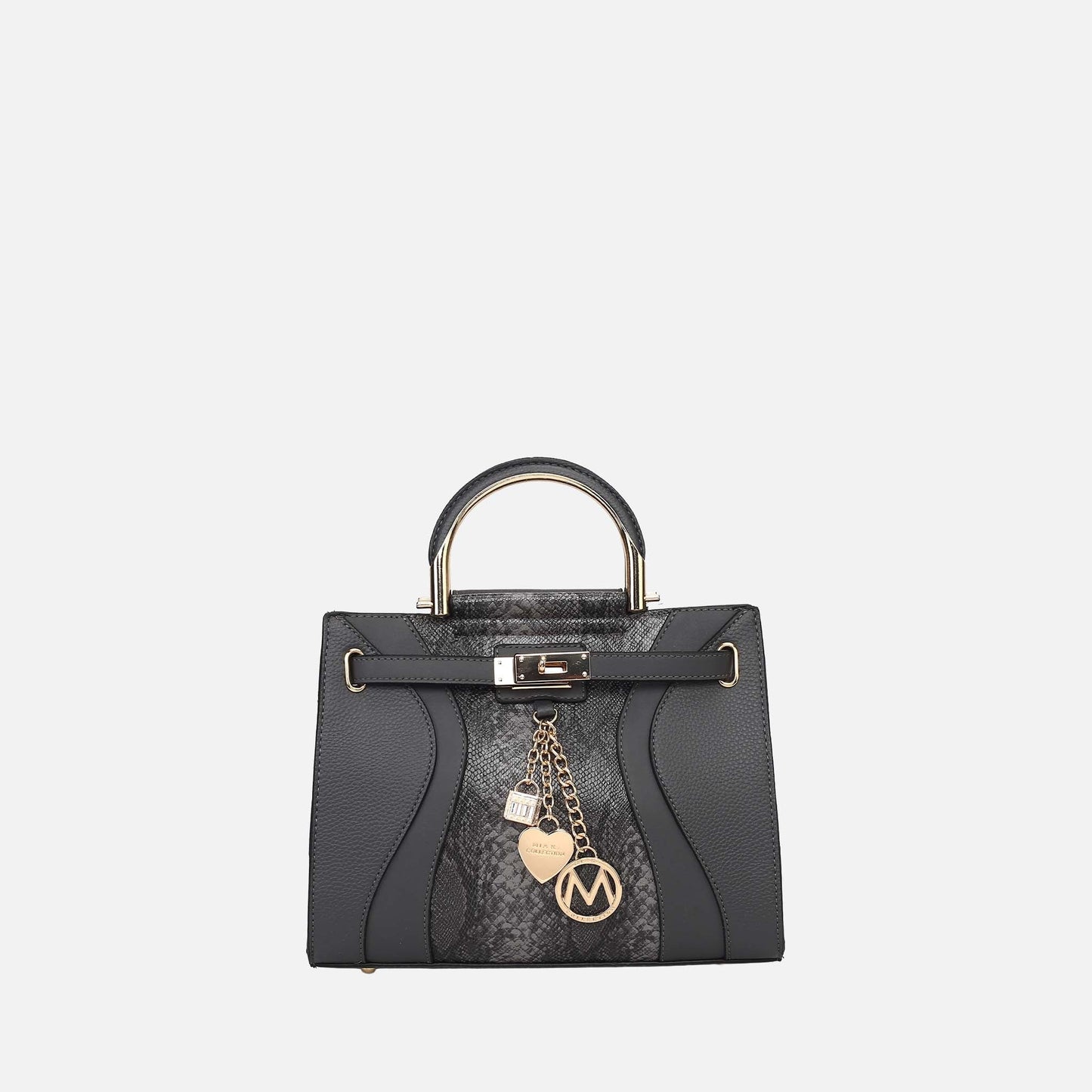 MKF Collection by Mia K. - Cassia Snake embossed Satchel Bag