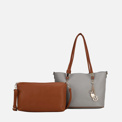 MKF Collection by Mia K. - Malay Tote Bag and Cosmetic Pouch Set