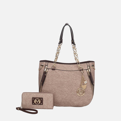 MKF Collection by Mia K. - Lina ll Tote Bag and Wallet set