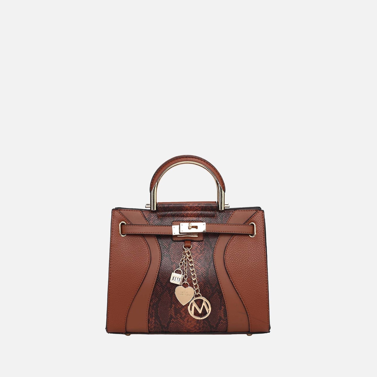 MKF Collection by Mia K. - Cassia Snake embossed Satchel Bag