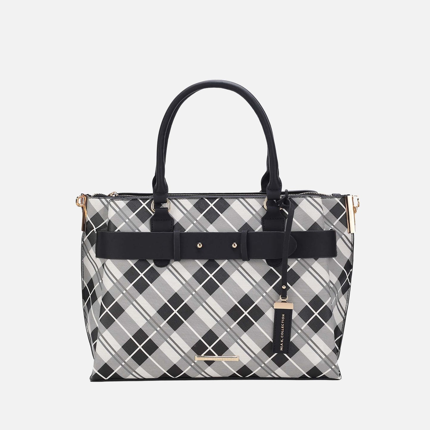 MKF Collection by Mia K. - Vivian Plaid Shoulder Bag