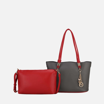 MKF Collection by Mia K. - Malay Tote Bag and Cosmetic Pouch Set