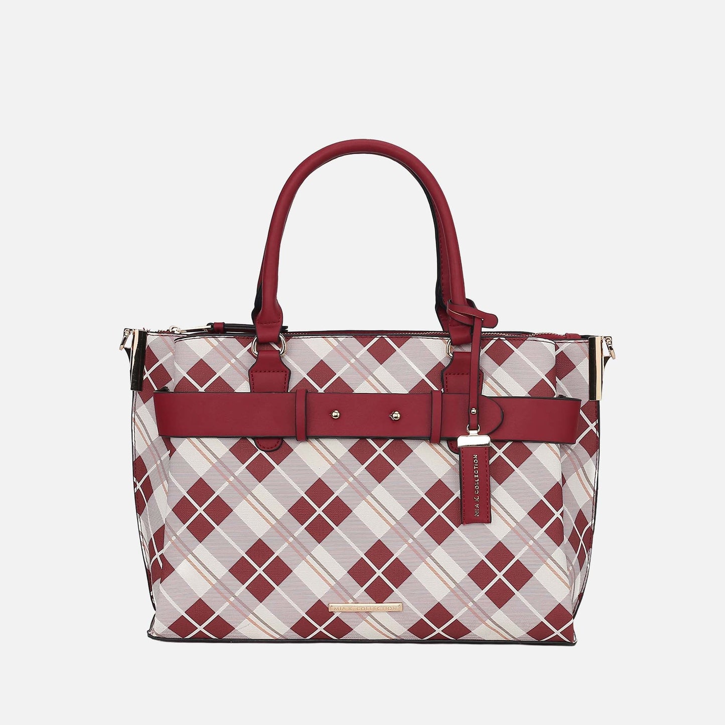 MKF Collection by Mia K. - Vivian Plaid Shoulder Bag