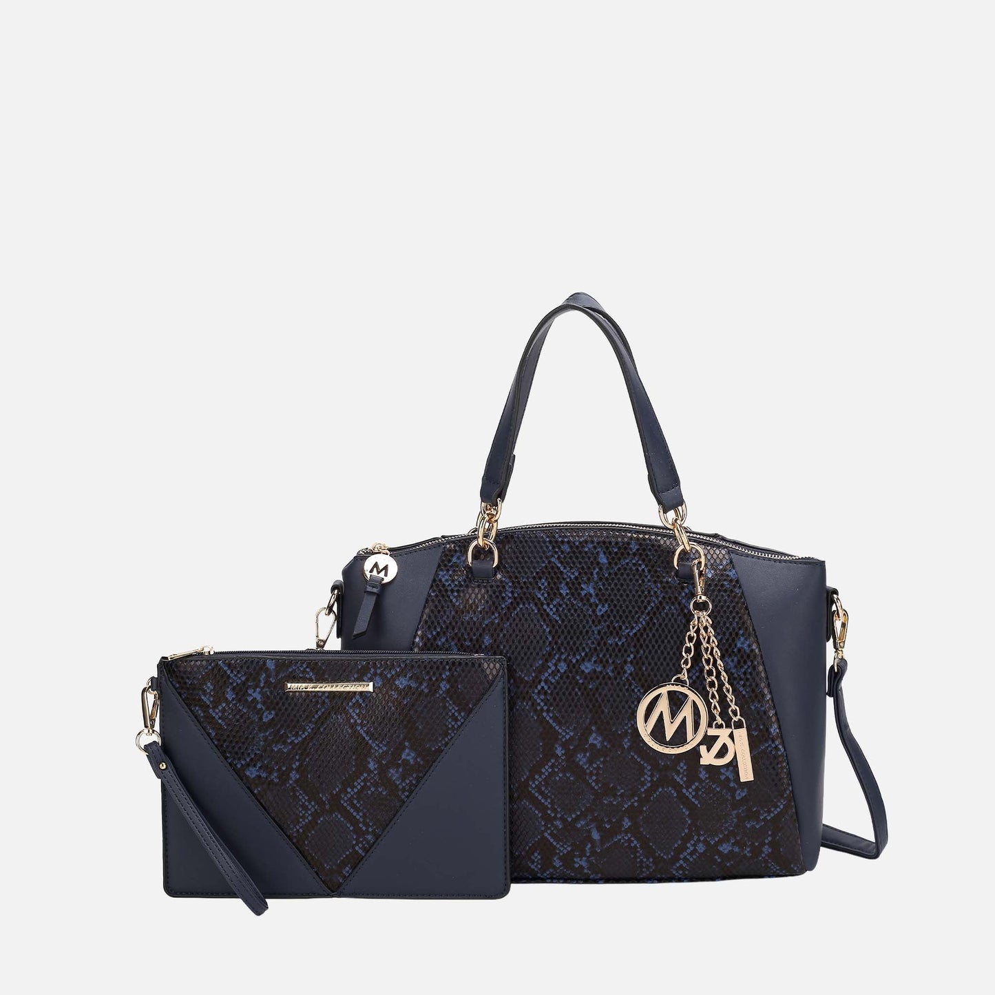MKF Collection by Mia K. - Addison Shoulder Bag and Wristlet Set