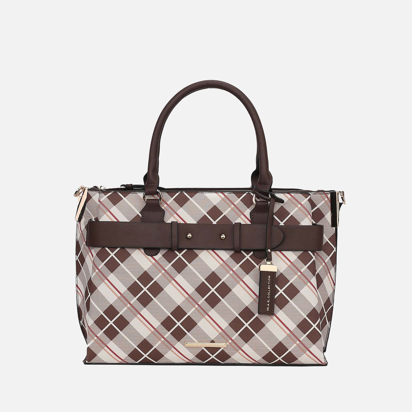 MKF Collection by Mia K. - Vivian Plaid Shoulder Bag