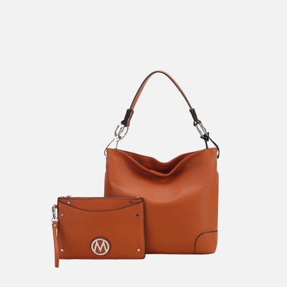 MKF Collection by Mia K. - Viviana Hobo Bag and Wristlet Set