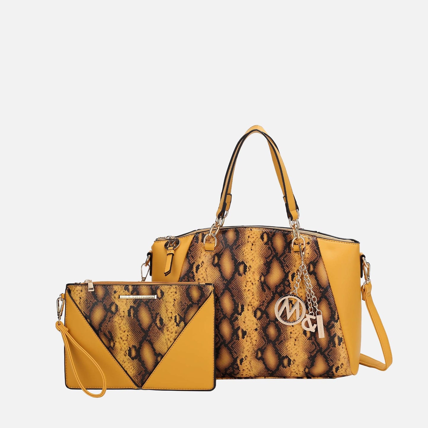MKF Collection by Mia K. - Addison Shoulder Bag and Wristlet Set