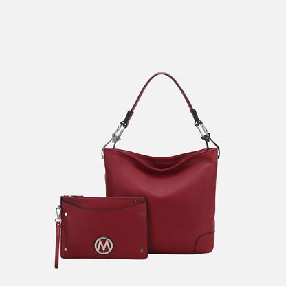 MKF Collection by Mia K. - Viviana Hobo Bag and Wristlet Set