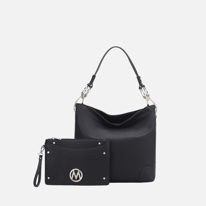 MKF Collection by Mia K. - Viviana Hobo Bag and Wristlet Set