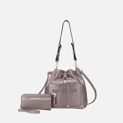MKF Collection by Mia K. - Larissa Bucket Bag and Wallet Set