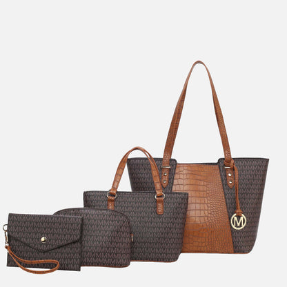 MKF Collection by Mia K. - Lippa M Signature Tote and Set