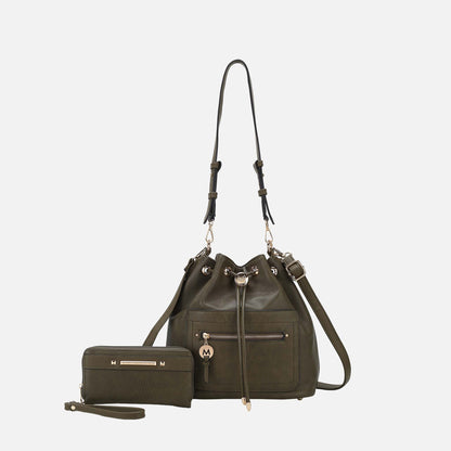 MKF Collection by Mia K. - Larissa Bucket Bag and Wallet Set
