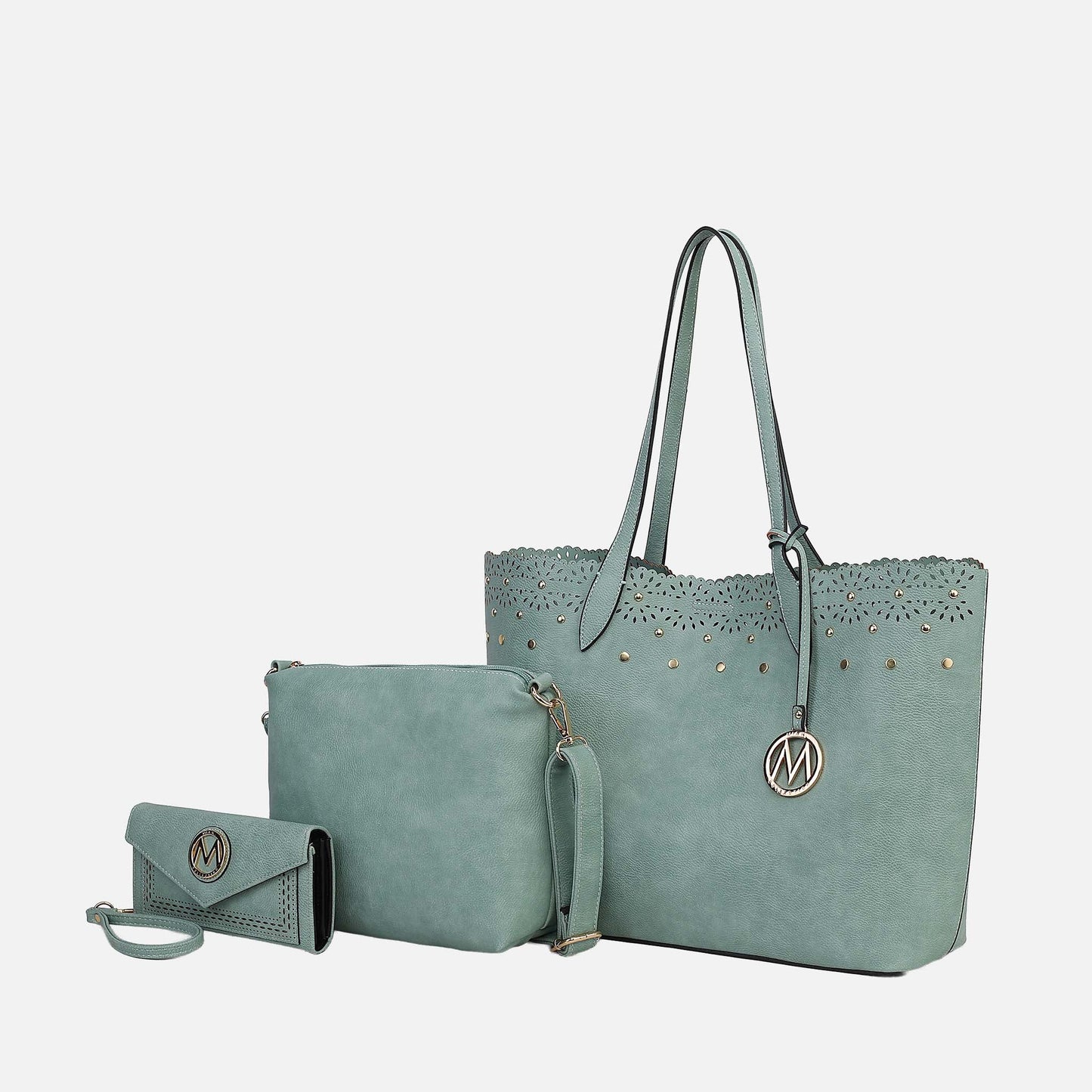 MKF Collection by Mia K. - Mariahna 3 Pcs Shopper Tote, crossbody and Wallet