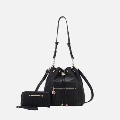 MKF Collection by Mia K. - Larissa Bucket Bag and Wallet Set