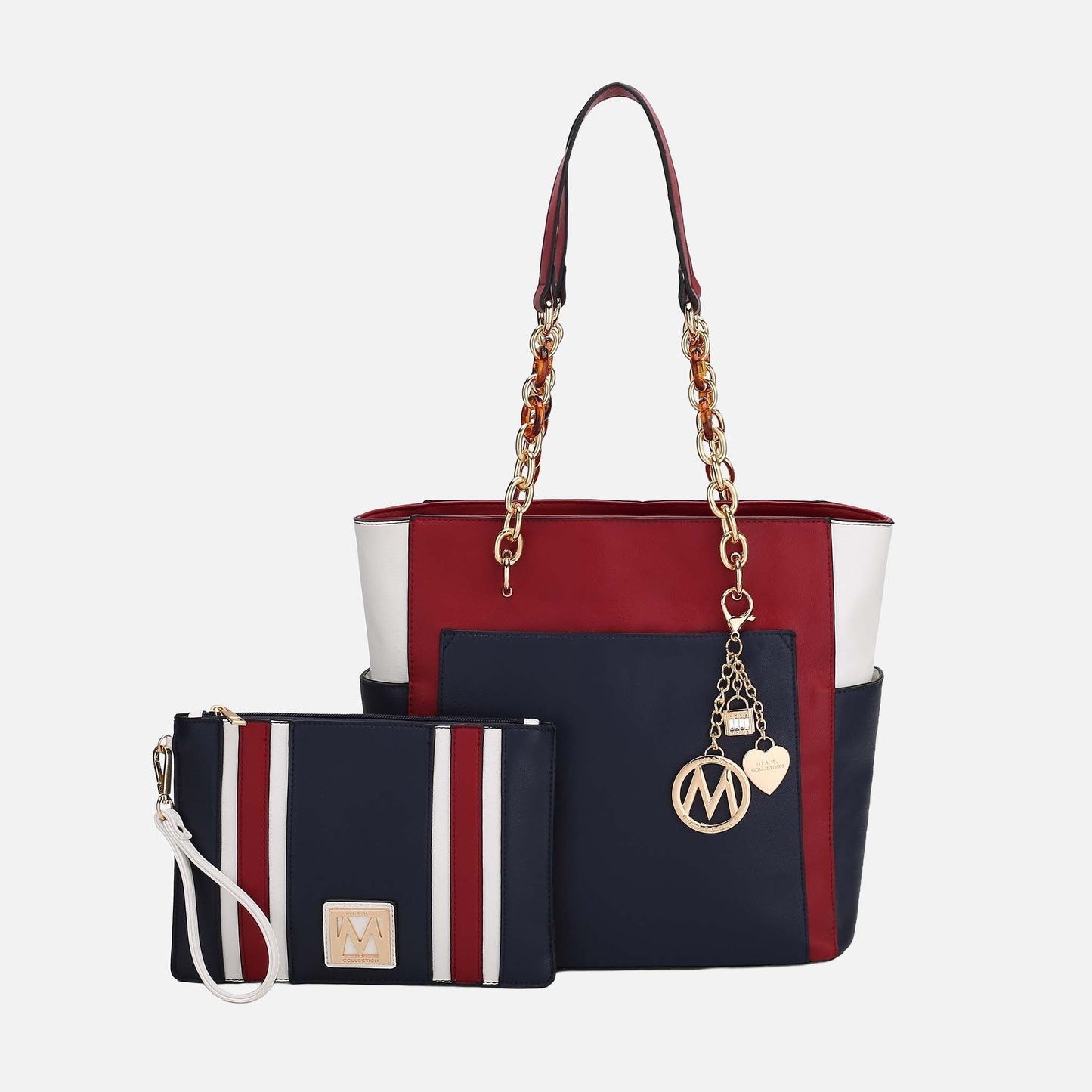 MKF Collection by Mia K. - Rochelle Tote and Wristlet Set
