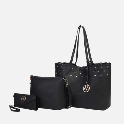 MKF Collection by Mia K. - Mariahna 3 Pcs Shopper Tote, crossbody and Wallet