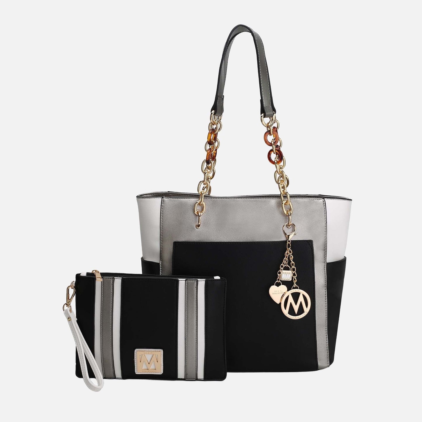 MKF Collection by Mia K. - Rochelle Tote and Wristlet Set