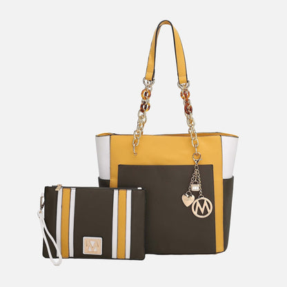 MKF Collection by Mia K. - Rochelle Tote and Wristlet Set