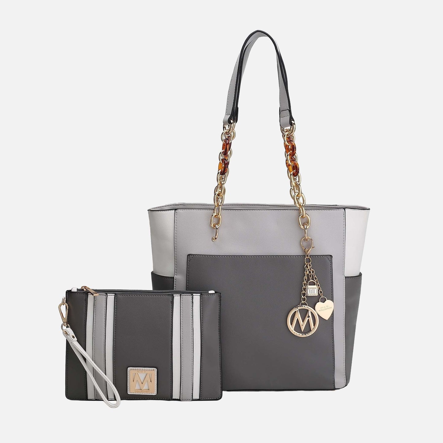 MKF Collection by Mia K. - Rochelle Tote and Wristlet Set