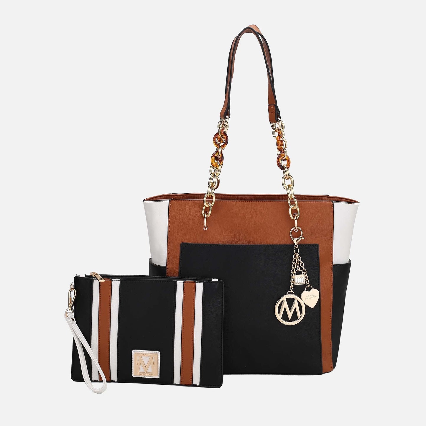 MKF Collection by Mia K. - Rochelle Tote and Wristlet Set