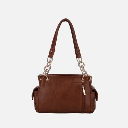 MKF Collection by Mia K. - Alaina Printed Flag Shoulder Bag