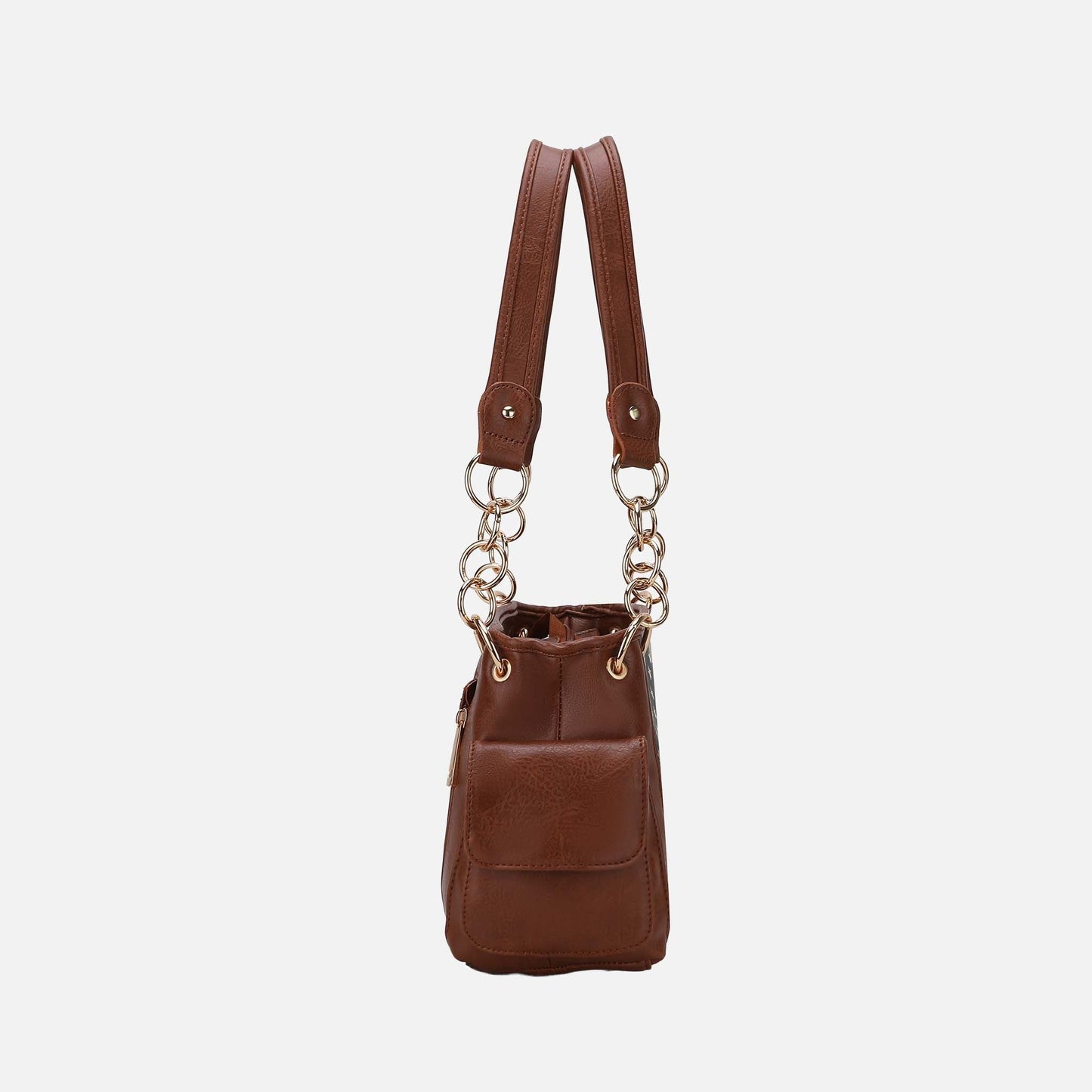 MKF Collection by Mia K. - Alaina Printed Flag Shoulder Bag