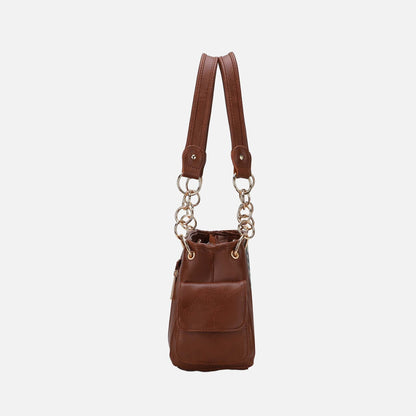 MKF Collection by Mia K. - Alaina Printed Flag Shoulder Bag