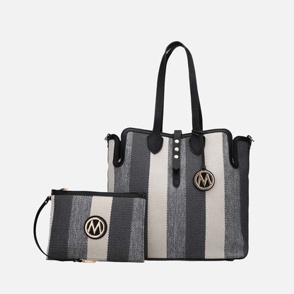 MKF Collection by Mia K. - Juliana Tote Bag and Wristlet Set