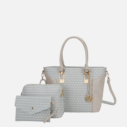 MKF Collection by Mia K. - Shonda Signature Tote Bag and Set