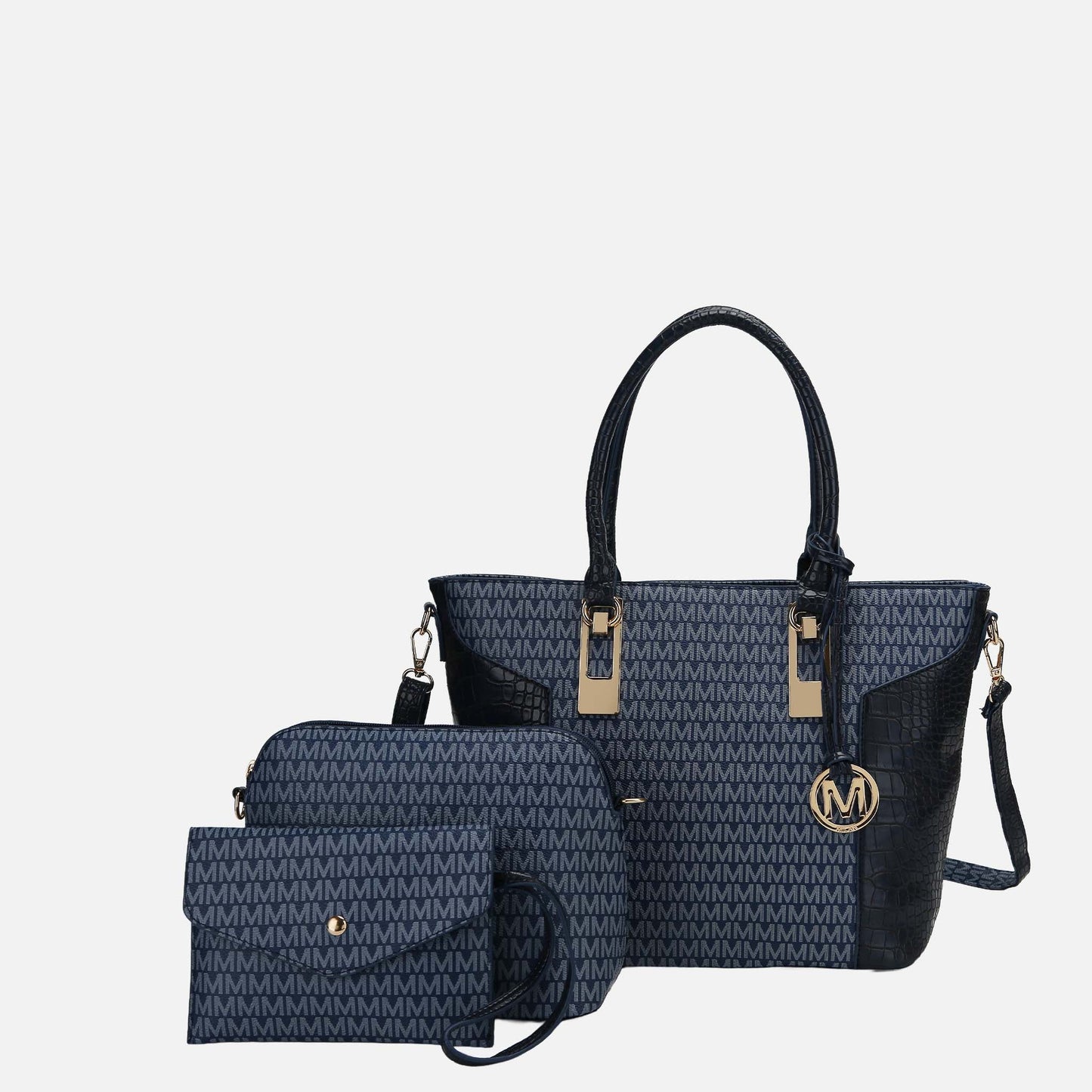 MKF Collection by Mia K. - Shonda Signature Tote Bag and Set