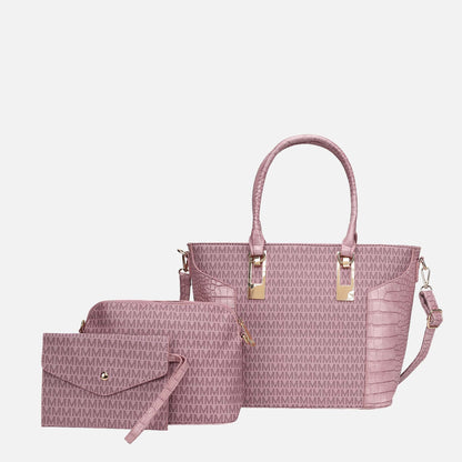 MKF Collection by Mia K. - Shonda Signature Tote Bag and Set