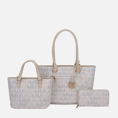 MKF Collection by Mia K. - Lady II Signature Tote Bag and Set