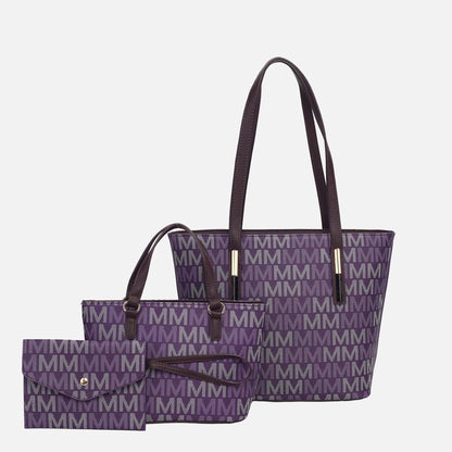 MKF Collection by Mia K. - Aylet  Signature Tote Bag and Set