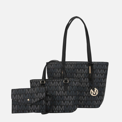 MKF Collection by Mia K. - Aylet  Signature Tote Bag and Set