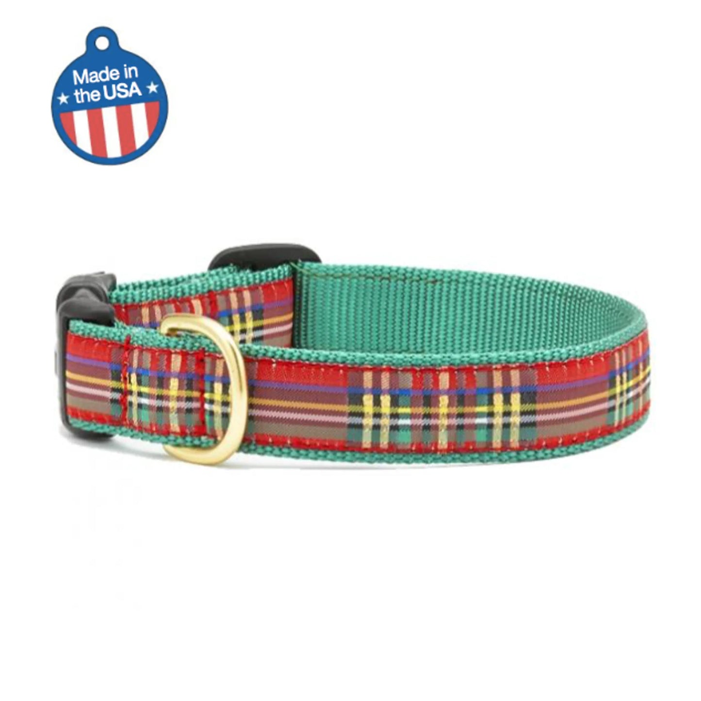 Christmas Sparkle Plaid Collar or Leash - Color: Christmas sparkle | Pack Of: 1