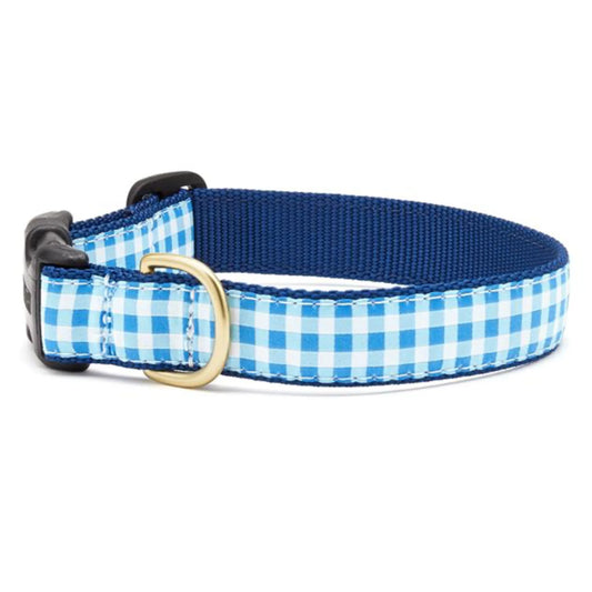 Blue Gingham Collar or Leash - Color: Blue gingham | Pack Of: 1