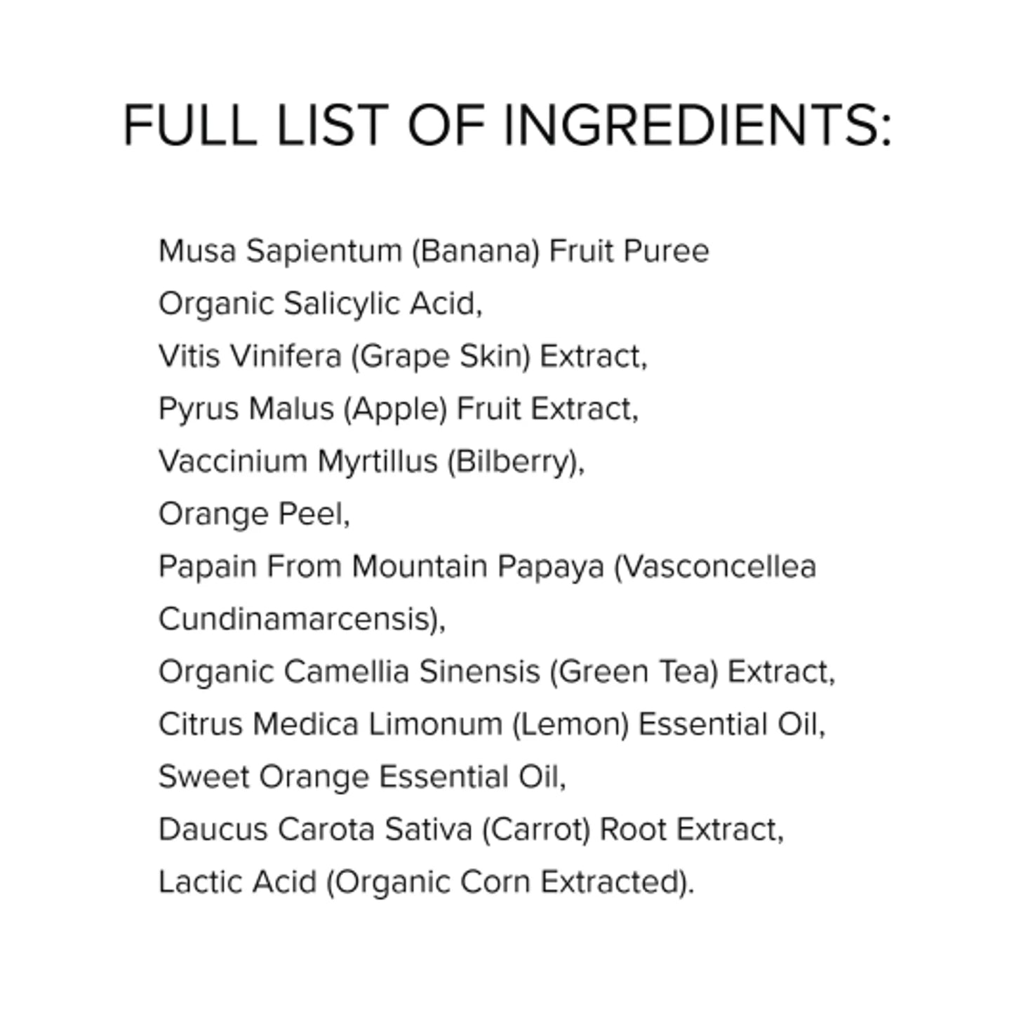 Banana Exfoliating Mask