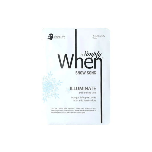 Snow Song Illuminate Ultra-Soft Cotton Linter Bemliese Sheet Mask - Simply When