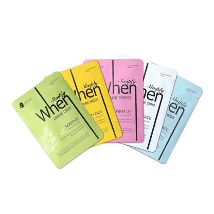 Fantastic Five Assorted Sheet Mask (5 Piece Set) - Simply When