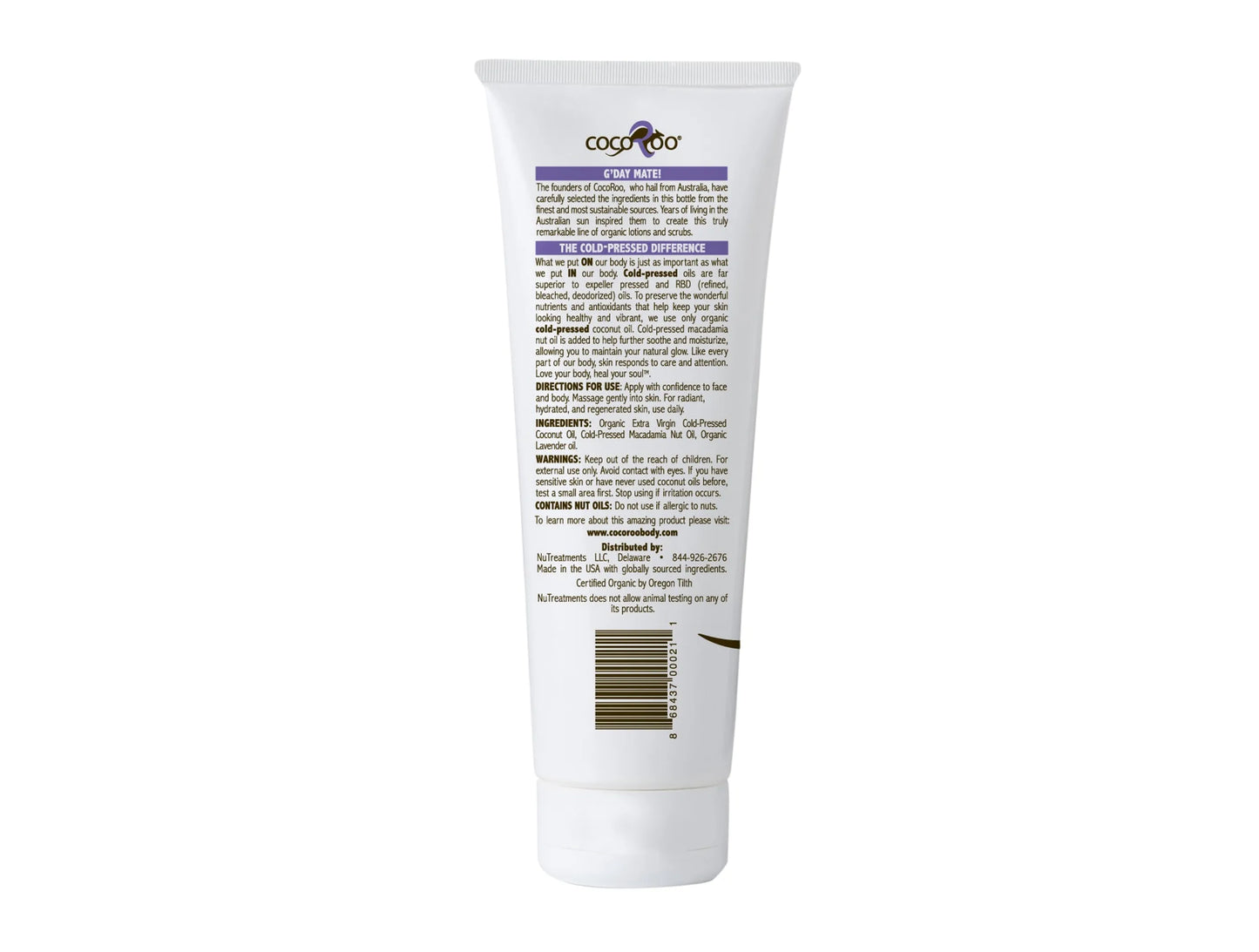 CocoRoo Lost in Lavender Organic Coconut Oil Moisturizer