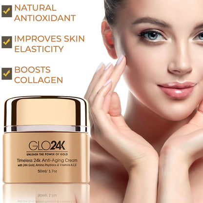 Timeless 24k Anti-Aging Cream with 24k Gold, Amino Peptides & Vitamins A, C, E