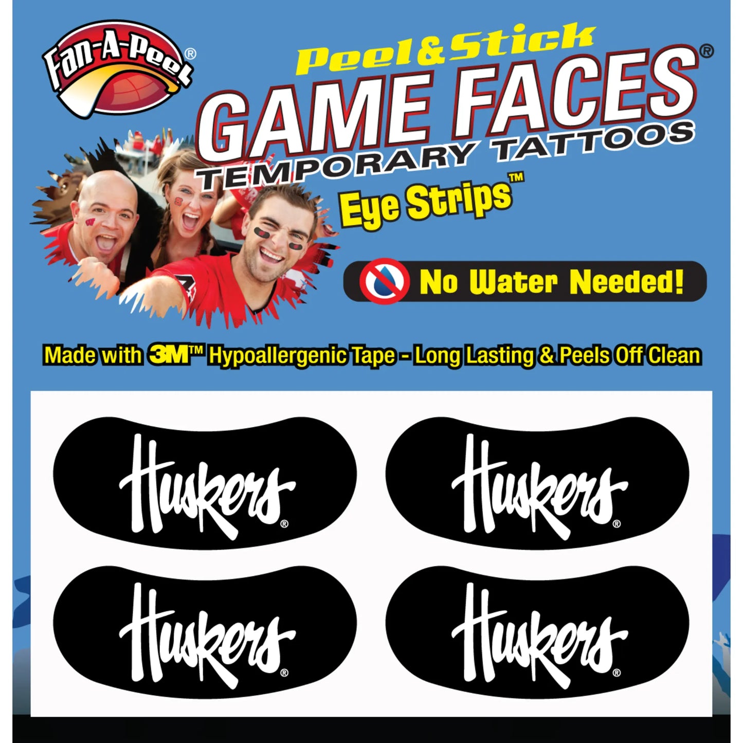 Black Eye Strips Fan-A-Peel / Gamesfaces