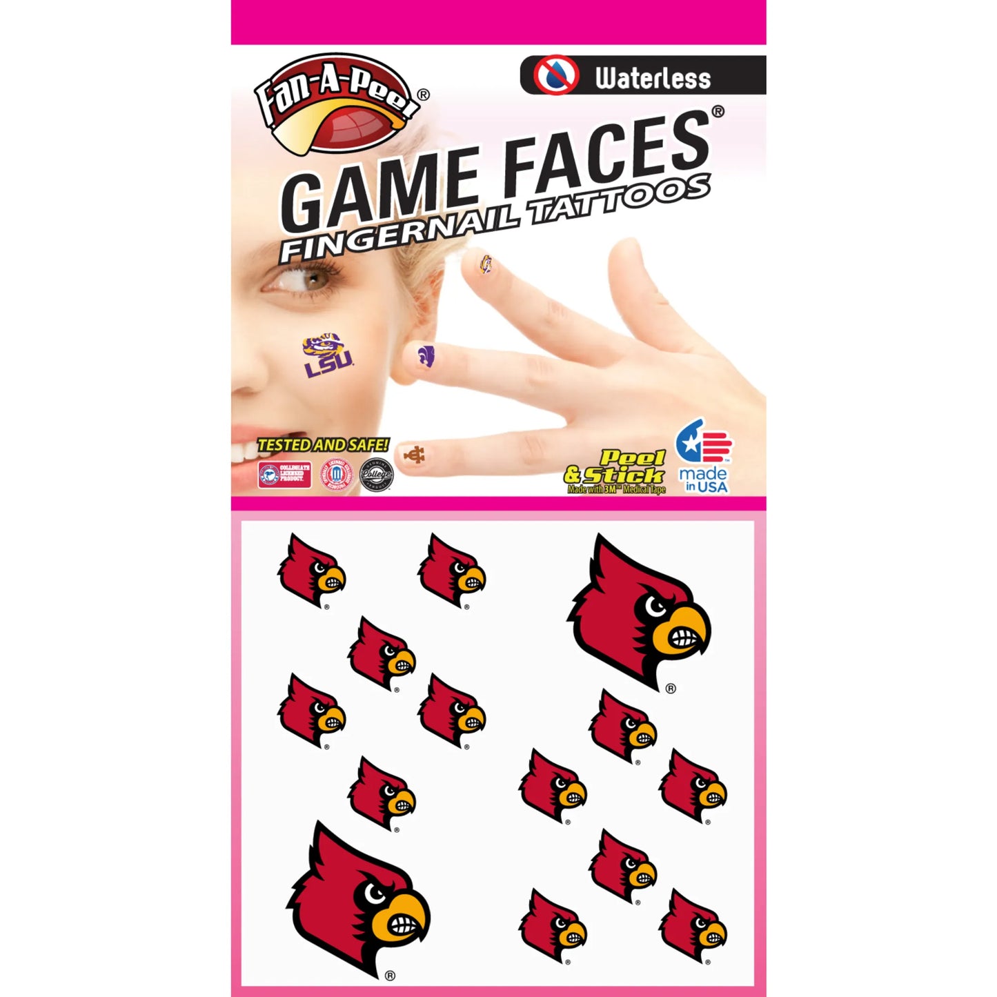 Waterless Peel & Stick Fingernail Fan-A-Peel / Gamesfaces