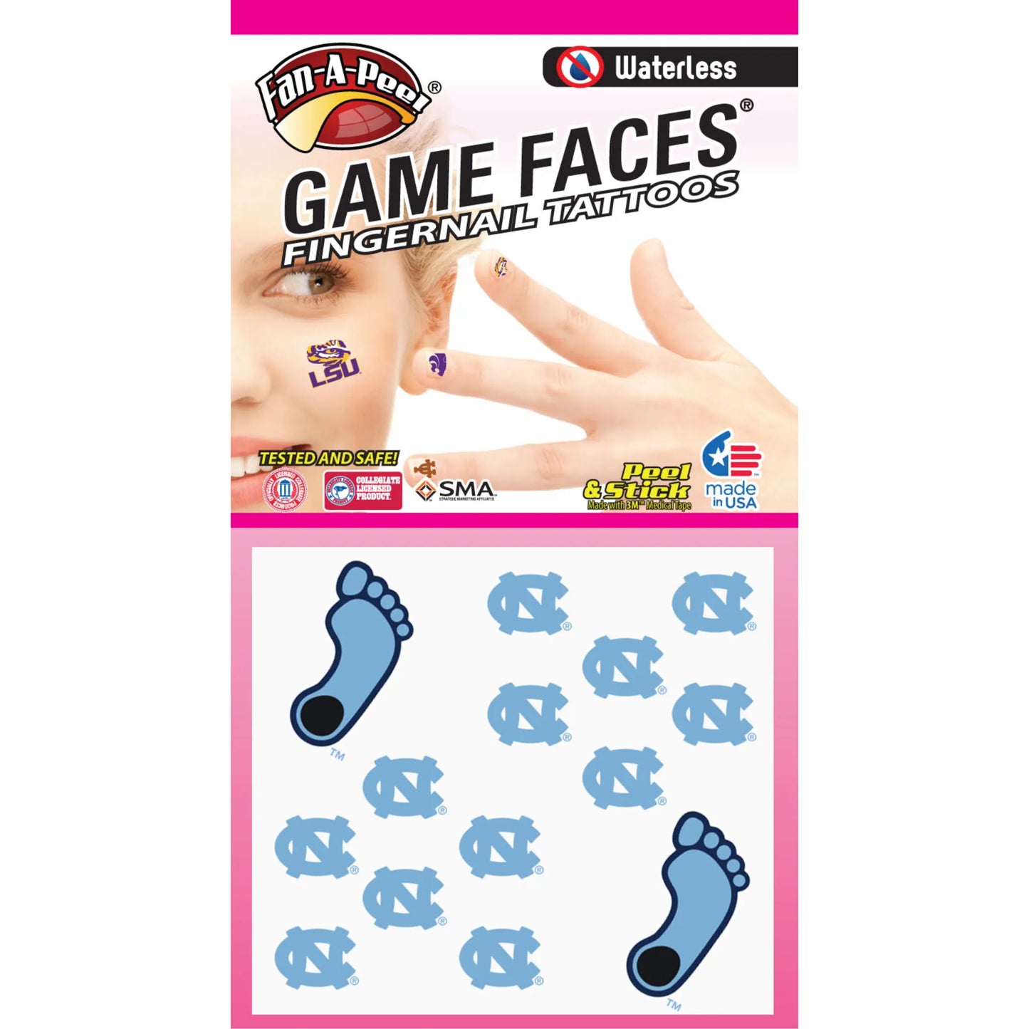 Waterless Peel & Stick Fingernail Fan-A-Peel / Gamesfaces