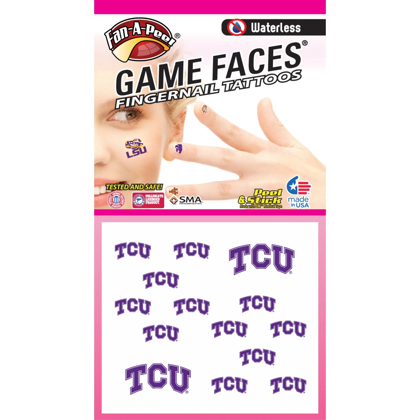Waterless Peel & Stick Fingernail Fan-A-Peel / Gamesfaces