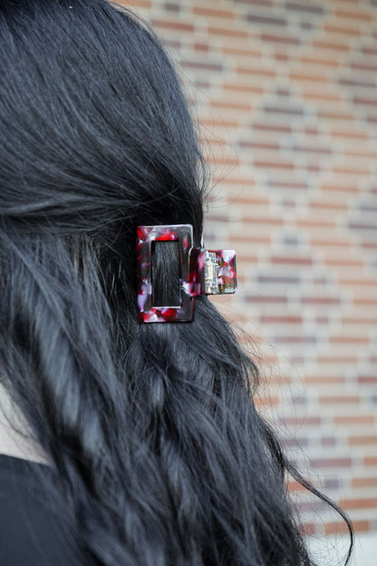 Carly Hair Claw - Burgundy