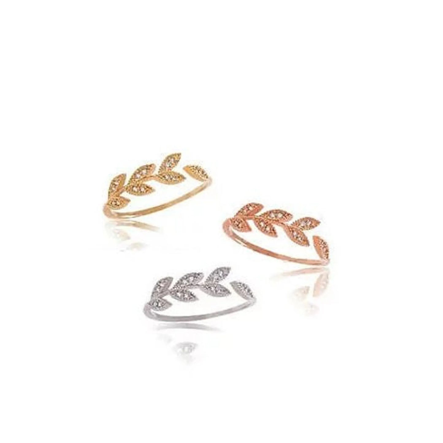 Vine and Dine Delicate Leaf Ring