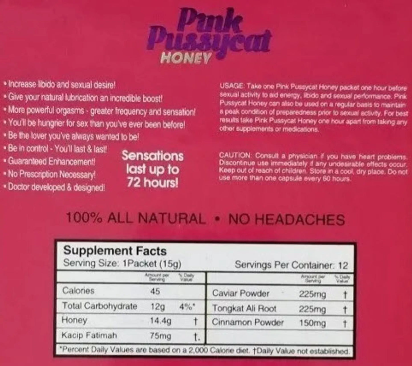 Pink Pussycat Honey