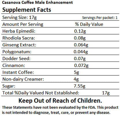 Casanova Coffee Male Sexual Stimulant